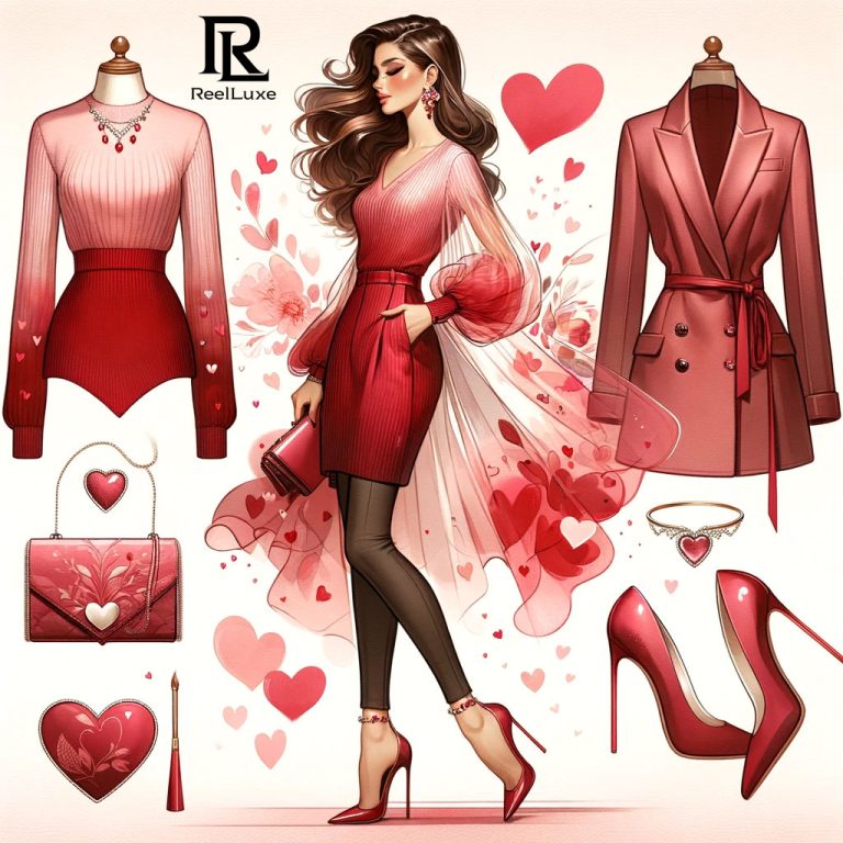 Romance dans l’air – Saint-Valentin – Ensemble de beauté et mode – 1
