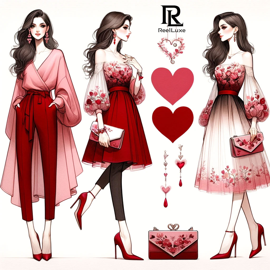 Romance dans l'air - Saint-Valentin - Ensemble de beauté et mode - 2