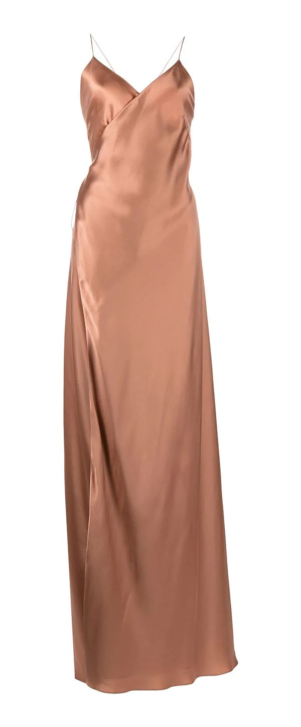 Michelle Mason - V-neck silk dress