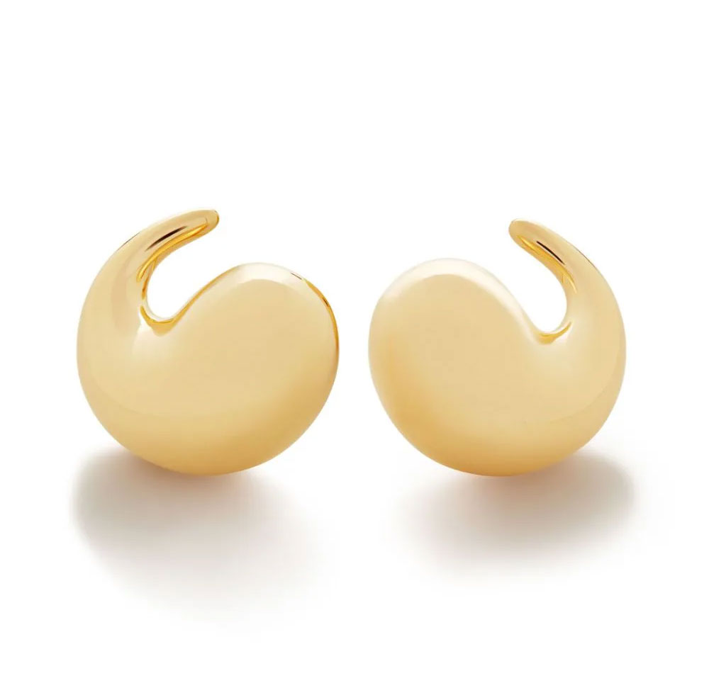 Monica Vinader – Nura gold vermeil wrap earrings