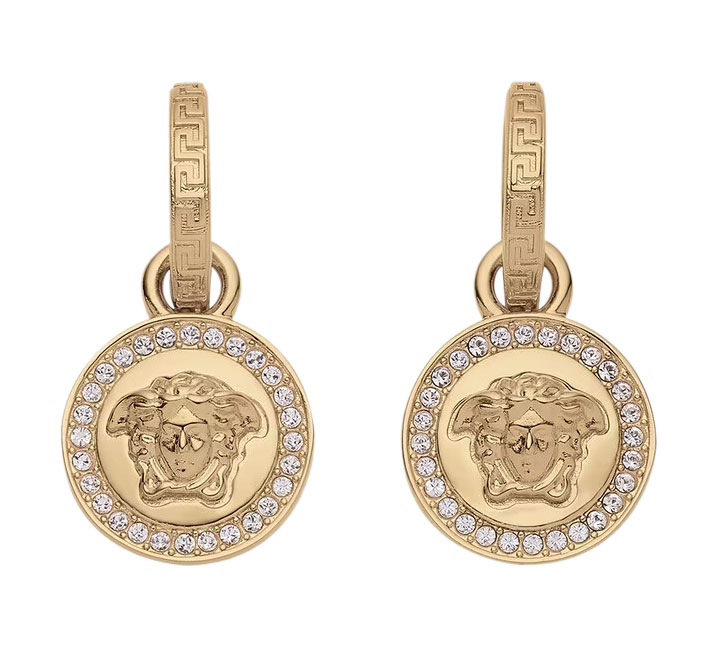 Versace - Crystal La Medusa Greca Earrings