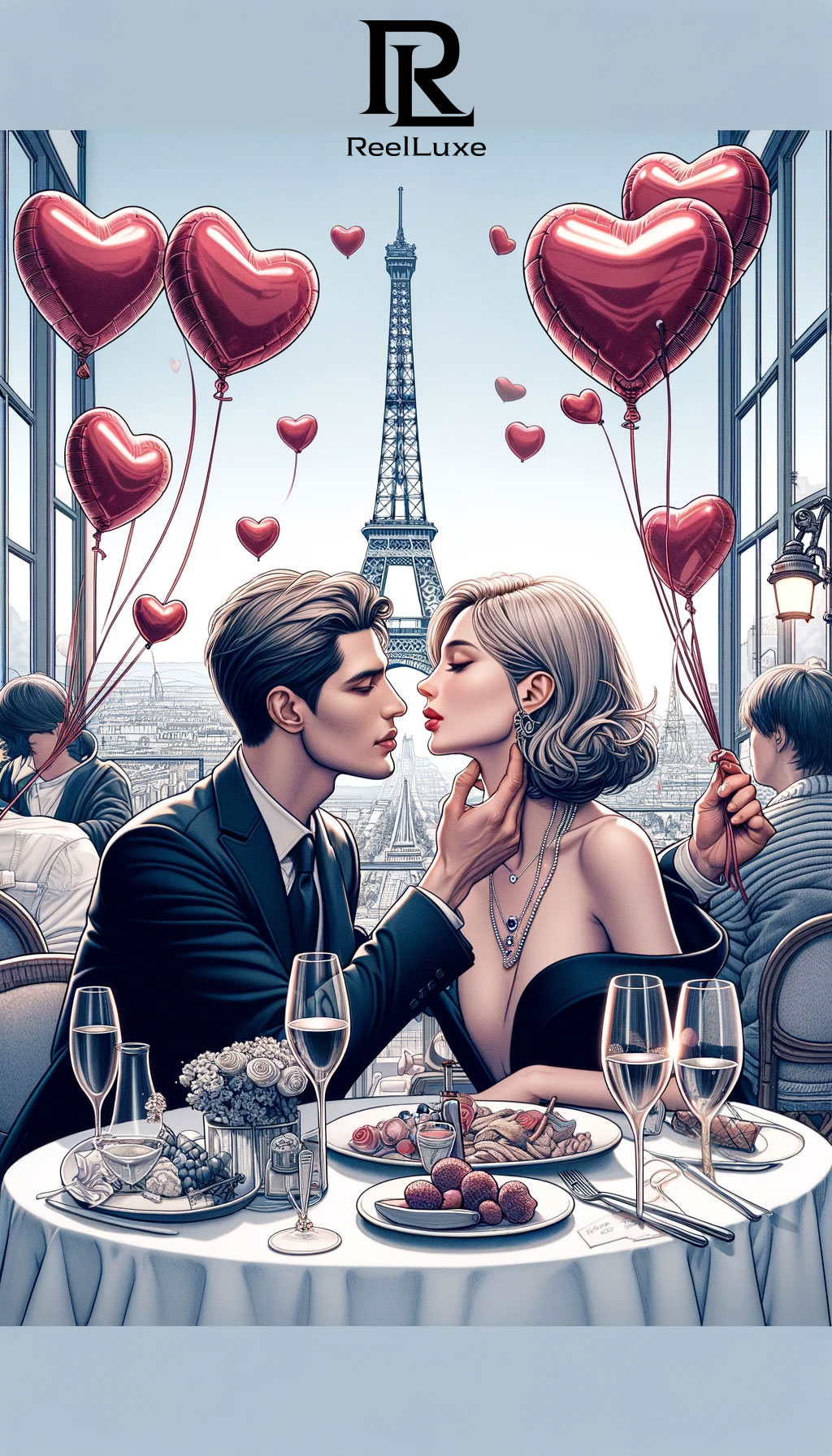 Romance in the Air - Valentine's Day - Beauty and Fashion - Paris, France - 6